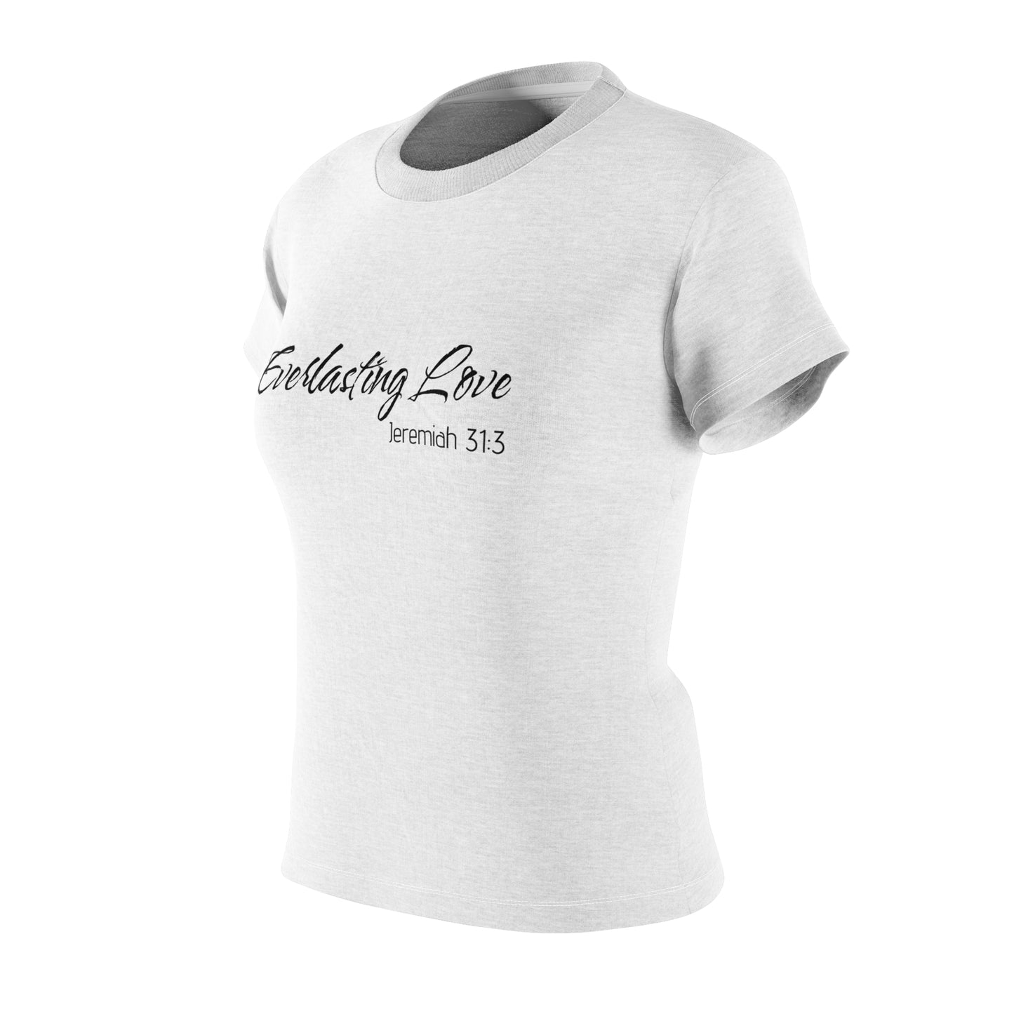 Women's Cut & Sew Tee - Everlasting Love Jeremiah 31:3 - Inspirational Faith Shirt