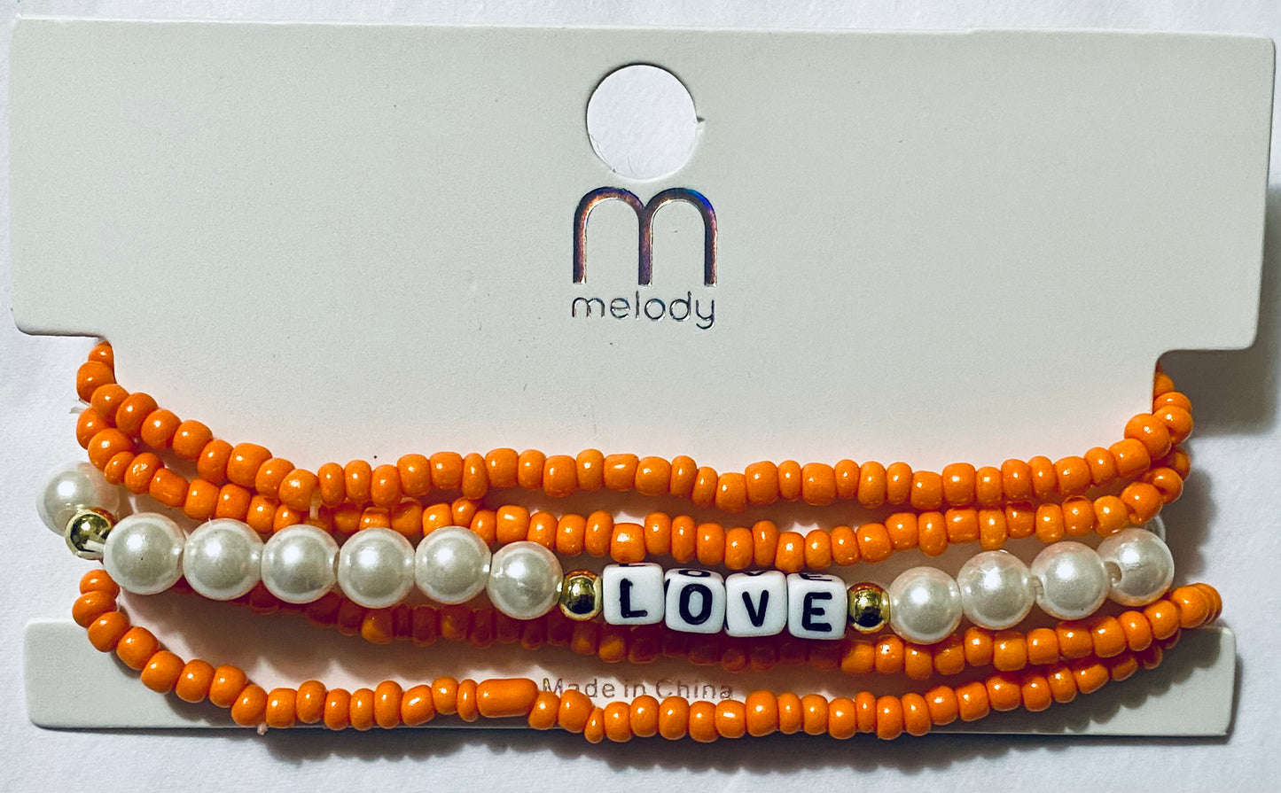 Accessories, Melody Love Bead and Pearl Inspirational Bracelet - 1 ct