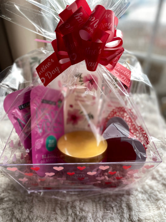 Gift Basket, Valentine Gift Basket, Cherry Blossom