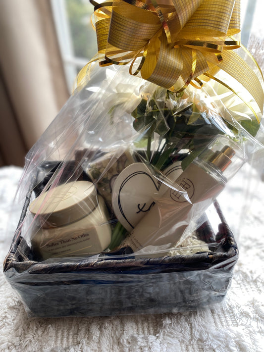 Gift Basket, Valentine Gift Basket, Vanilla + Tuberose