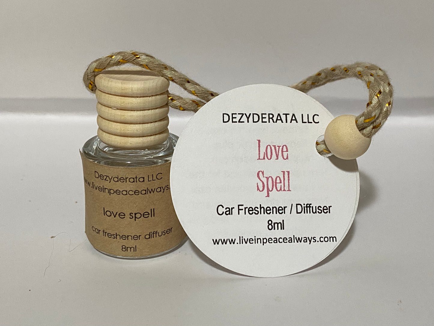 Car Freshener, Hanging Car Diffuser, Assorted Scents - 8ml