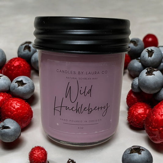 Candles, Candles by Laura Soy Wax Jar Candle, Wild Huckleberry - 8oz