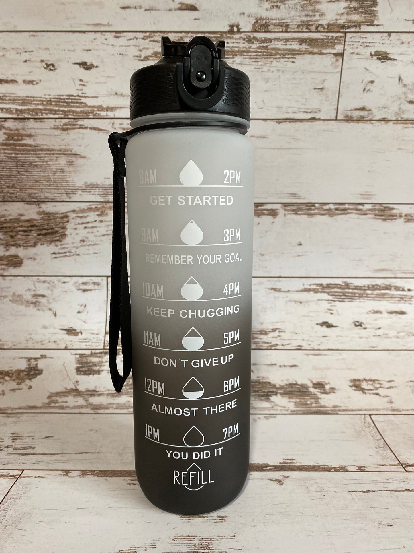 Botella de agua, botella de agua deportiva motivacional, colores surtidos - 32 oz