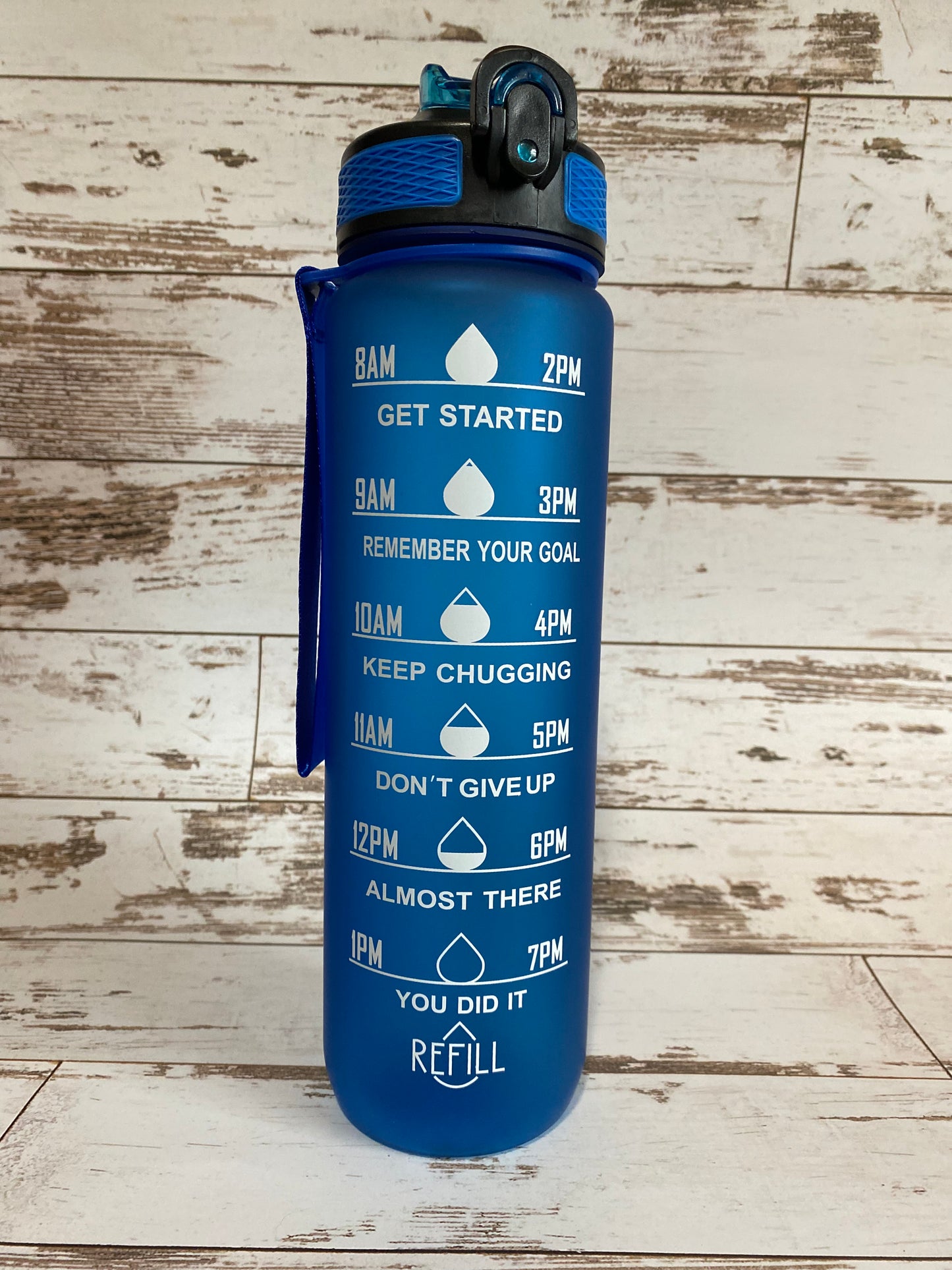 Botella de agua, botella de agua deportiva motivacional, colores surtidos - 32 oz