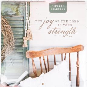 Calendars, 2024 The Joy of the Lord is Your Strength Wall Calendar - 1ct