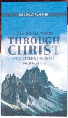 Planners, 2024 I Can Do All Things Through Christ Daily Planner - 1ct