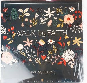 Calendars, 2024 Walk by Faith Wall Calendar - 1ct