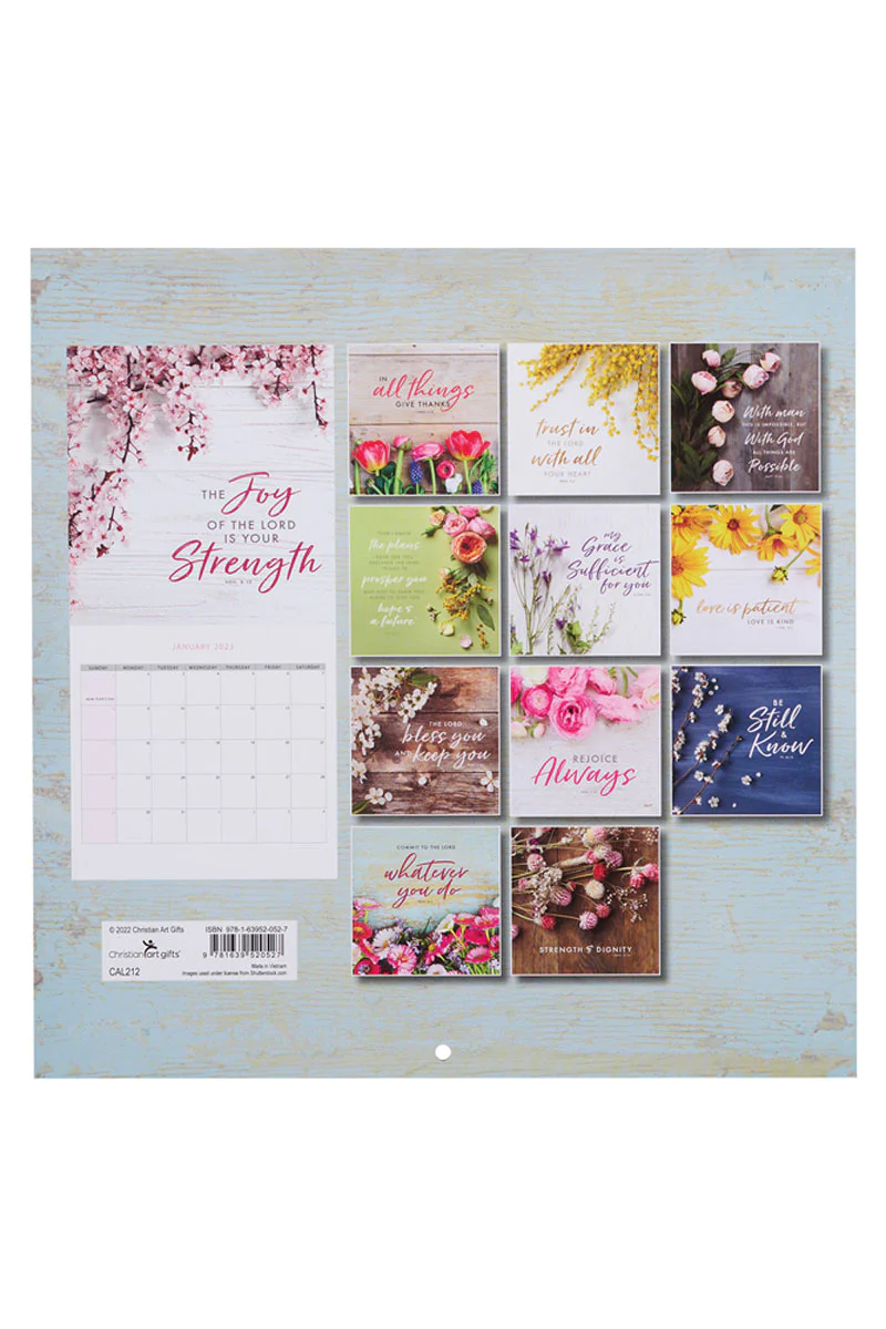 Calendars, 2023 Walk By Faith Wall Calendar - 1ct