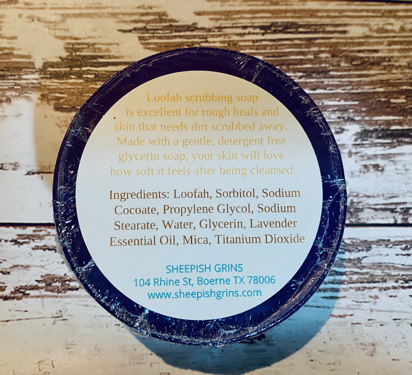 Loofah Scrub Soap, Sheepish Grins Loofah Scrub Soap  - 5.5oz