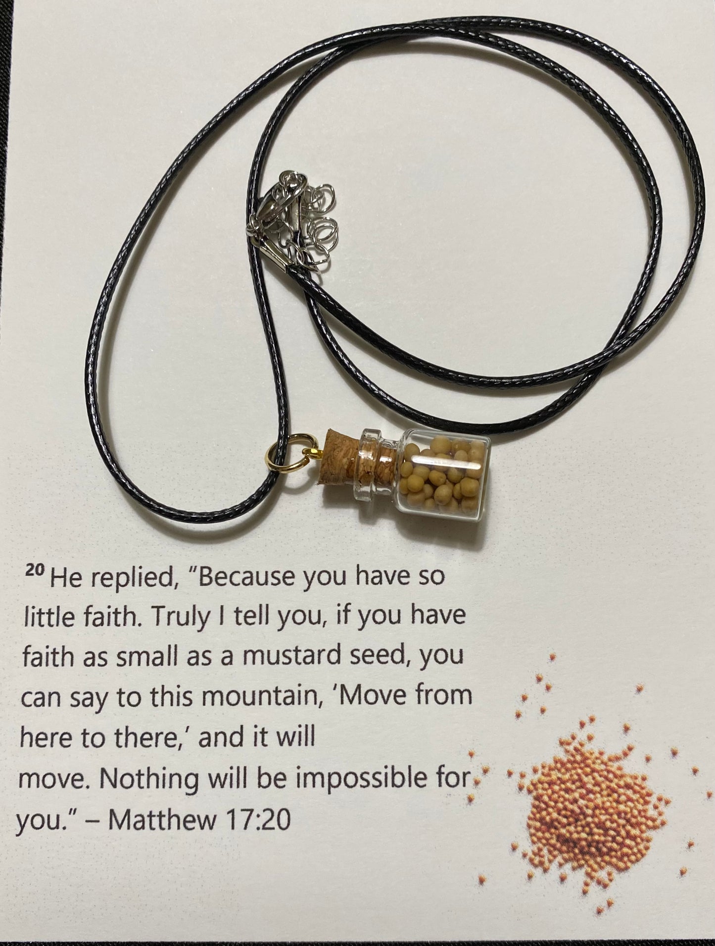 Accessories, Faith Mustard Seed Necklace - 1ct